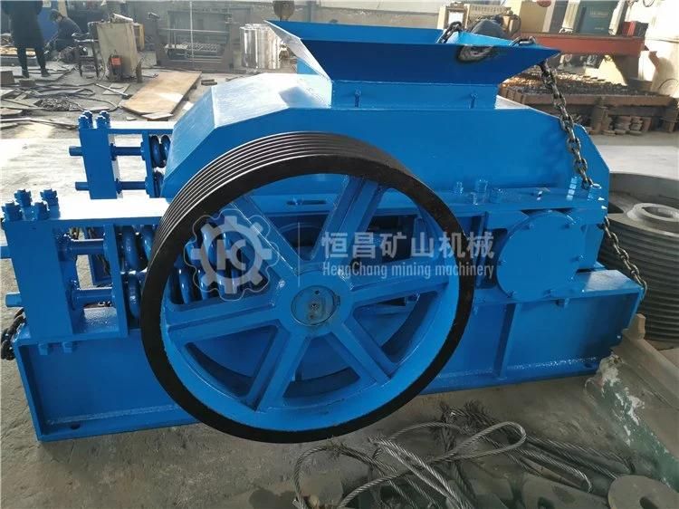 High Strength Rock Roller Mill Crusher Smooth Stone Coal Double Roll Crusher Making Sand Machine