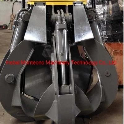 Four Petals Rock Steel Grab Excavator Spare Parts Hydraulic Grapple