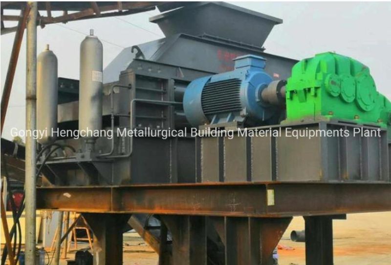 2-5mm Double Tooth Smooth Roller Crusher Graphite Gypsum Limestone Crusher