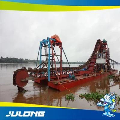 Julong Bucket Chain Gold Dredger with High Recovery Rate