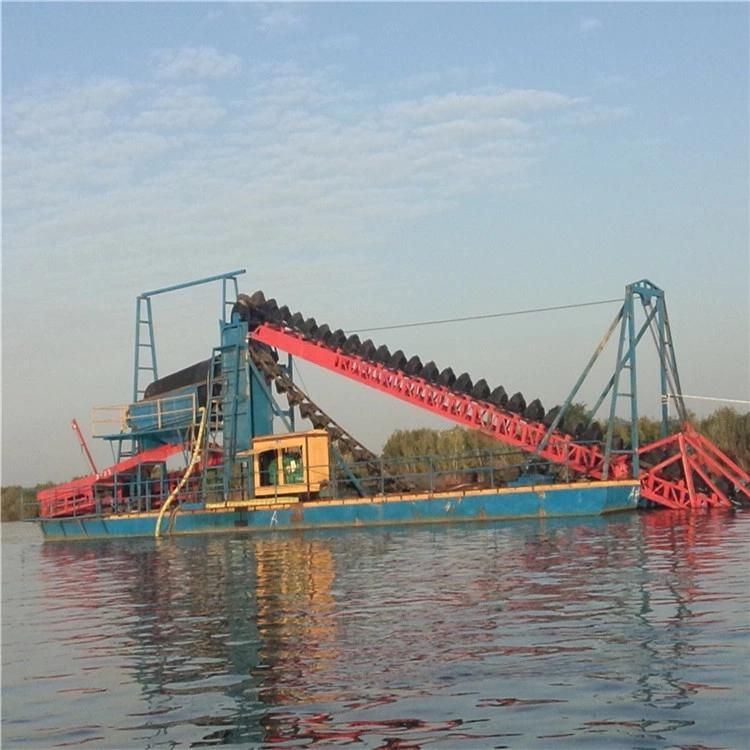 River Sand Gold Mining Bucket Chain Gold Dredger for Gold and Diamond