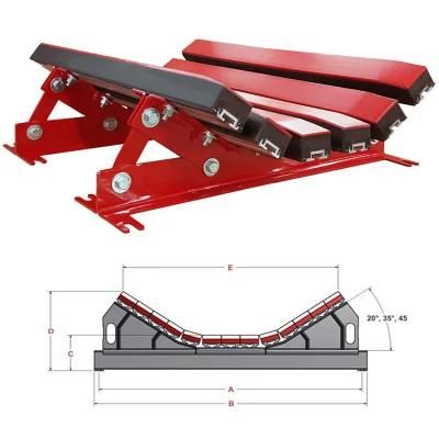 OEM Top Quality Belt Conveyor Accessory High Impact Resistance Belt Conveyor Impact Bed