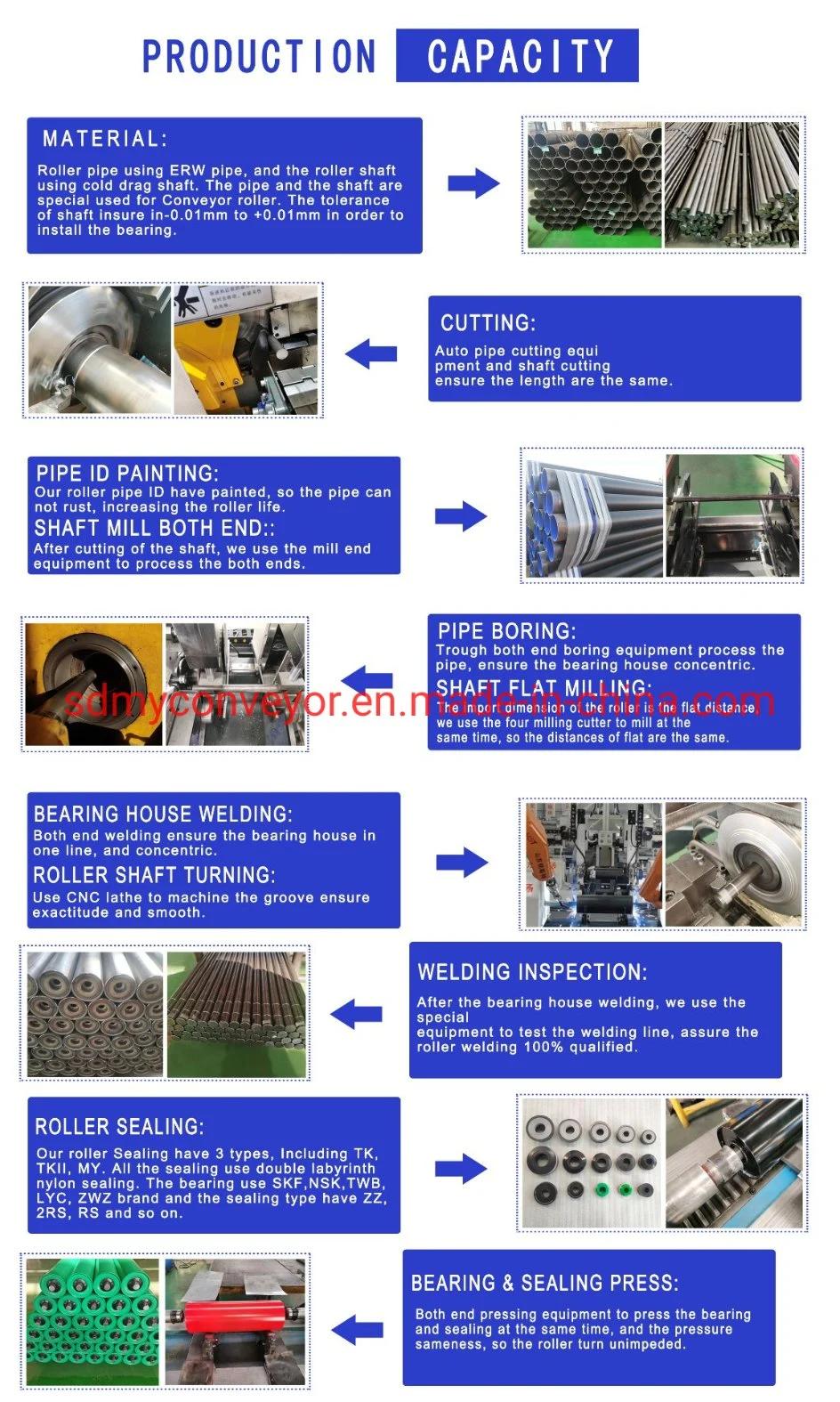 750bw 127dia 6205brg-Steel Return Roller