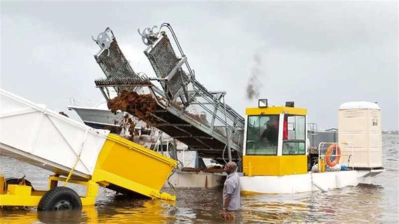 Hydraulic Diesel Engine Powered Full Automatic Aquatic Weed Harvester