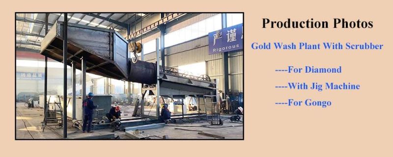 50t/H Mining Machinery Mineral Separator Diamond and Gold Processing Plant Gold Washing Equipment Vibrating Trommel Screen