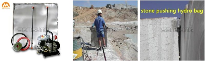 Stone Pushing Tool in Quarry Site Steel Cushion Hydro-Bag Inflated by Filling Water