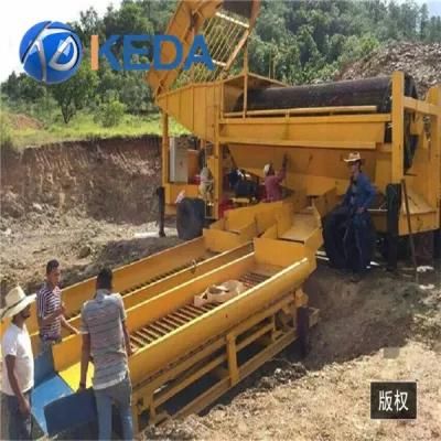 Large Capacity Gt Series Mining Alluvial Gold Trommel for Sale