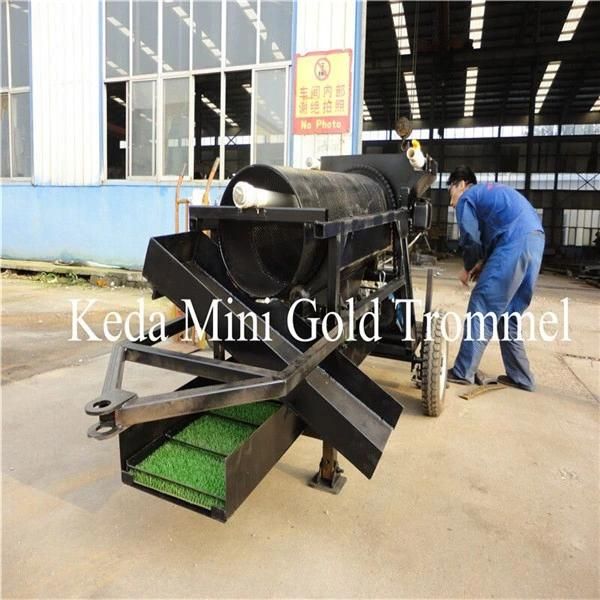 Keda Small Movable Gold Washing Plant, /Gold Washing Trommel Screen