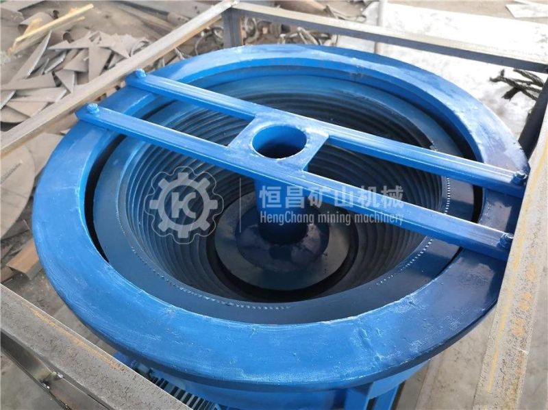 Small Alluvial Gold Mining Machine 1-3 Tph Gravity Separation Blue Bowl Concentrator Gold Spiral Panning Equipment