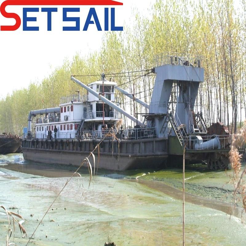 Siemens PLC Water Flow 5000m3 Wheel Bucket Dredger with Head