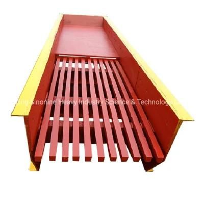 China Gold Mining Liner Vibrating Feeder with Wear-Resistant Lining Plate Feeding ...