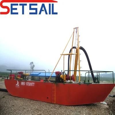 Multi Function Jet Suction River Gold Dredger with Agitate Chut