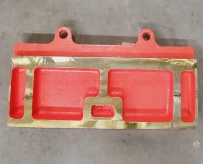 Customized Jaw Crusher Spare Parts Manganese Deflector Plate Jaw Plate Casting Wear Liners