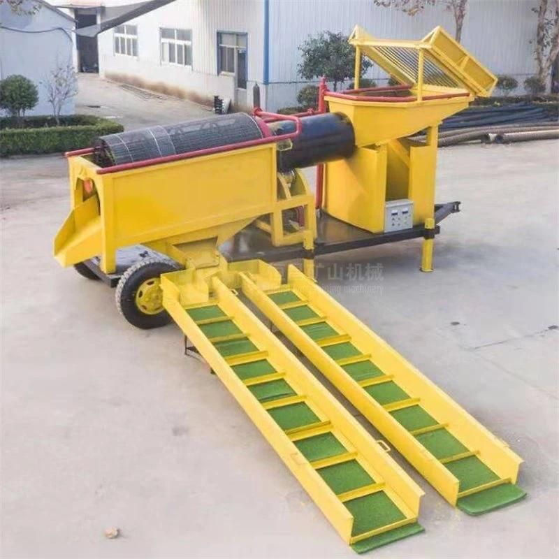 Small Scale Alluvial Gold Separation Machine Mining Trommel Screen Portable Mini Gold Wash Plant