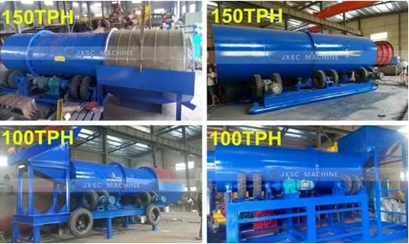 100tph Alluvial Gold Mining Process Small Gold Wash Plant for Sale