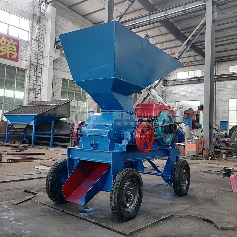 Tanzania Small Capacity Gold Milling Machine, Diesel Engine Stone Mill, Mobile Hammer Mill