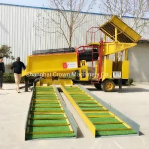 Portable Mobile Gold Trommel Gold Wash Plant