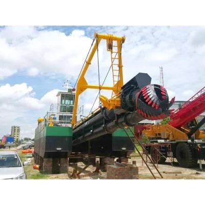 22 Inch Cutter Suction Sand Dredging Ship Hull Pump Swing Ladder Dredge for Sale