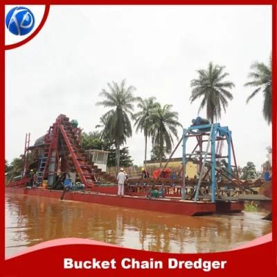 Customized Sand Gold Dredger Alluvial Gold Dredger Chain Bucket Gold Dredger Chain Bucket ...