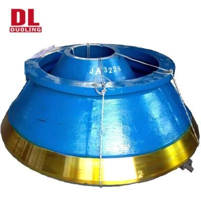 Mn18cr2 Wear Resistant Cone Crusher Spare Parts Mantle and Concave Made in China