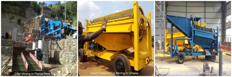 Africa Popular Mining Trommel 200tph Alluvial Gold Mine Washing Plant