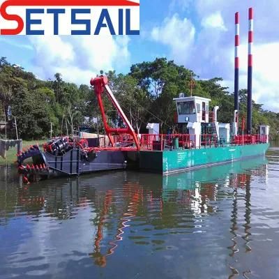 Hydraulic Control Diesel Engine Power Cutter Suction Ship for Dredger