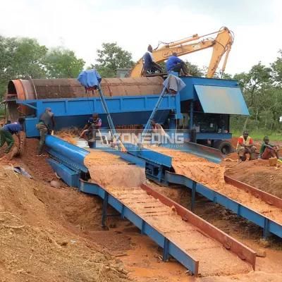 Gold Trommel Screen Aluvial Sand Graval Rock Ore Washing Rotary Drum Sieve Price ...