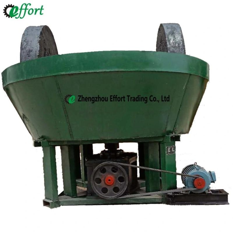 Top Quality Wet Pan Mill, Wet Grinding Mill for Gold Ore Mining