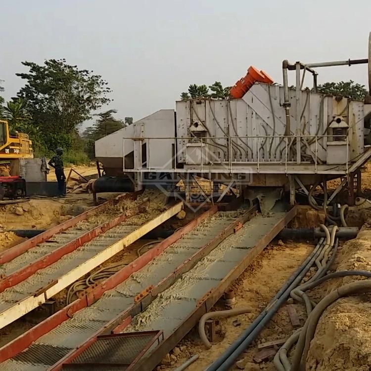 Ghana 200tph Alluvial Placer Clay Gold Washing Production Line