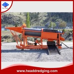 Head Dredging Gasoline Engine Powered Mini Alluvial Gold Washing Trommel