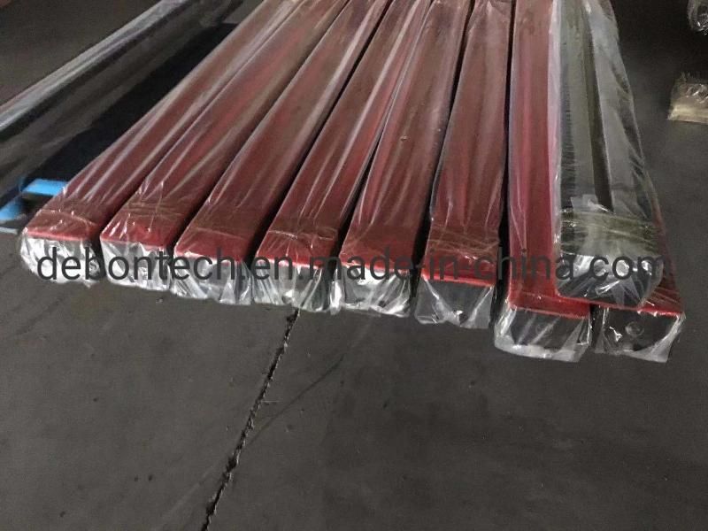 Red Rubber Aprons Conveyor Buffer Bed Impact Absorbing Material UHMW Cap Conveyor Impact Bar