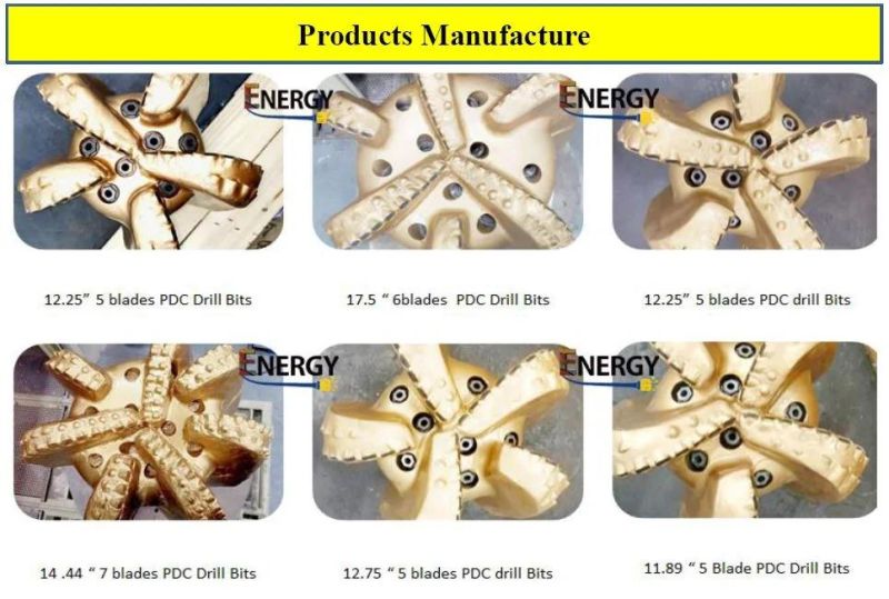 Drilling Rigs Bit 9 1/2 Inch Alloy Steel Body Fixed Cutter PDC Drill Bit or Drilling Tools