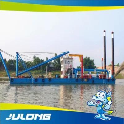 Water Flow 3500m3 Hydraulic Sand Dredger with Anchor Boom