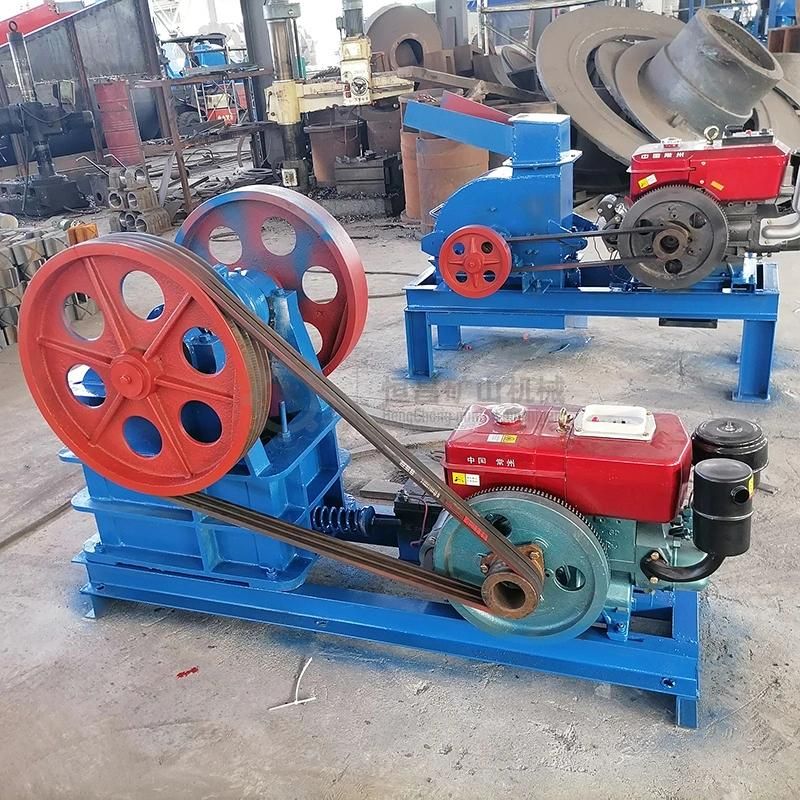 Small Scale Gold Ore Crushing Plant Portable Jaw Stone Crusher Granite Diesel Engine Rock Crusher