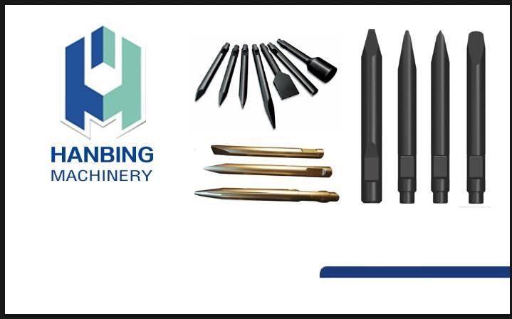 Hydraulic Breaker Hammer Spare Parts Chisels Factory Supply