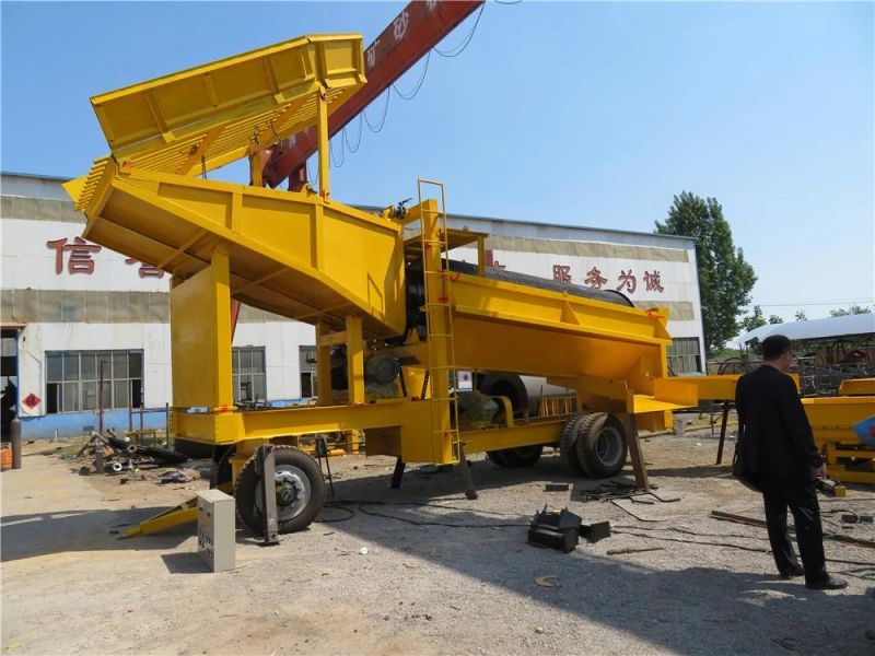 Keda Best Price Mining Gold Machine Mobile Trommel Screen