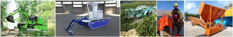 Amphibious Multipurpose Dredger/Cutter Suction Dredger with Five Changeable Attachments for River Cleaning