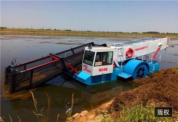 Aquatic Weed Harvester Water Hyacinth Harvester Trash Skimmer Boat