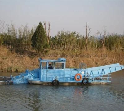 Water Surface Garbage Salvage Vessel Aquatic Weed Harvester for Sale