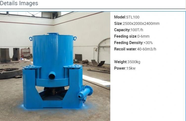High Performance Gold Mineral Separator Chromite Centrifugal Gold Concentrator Price