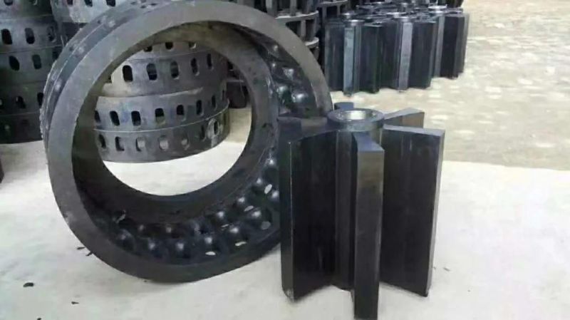 Casting Mould Polyurethane Impeller / Wear Resistant NR Rubber Water Pump Impeller Custom Size Rubber Paddle Wane Wheel / Lobed Wheel / Water Pump Impeller