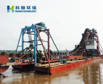 Gold Mining Rock Stone Dredge Equipment Bucket Chain Ladder Dredger