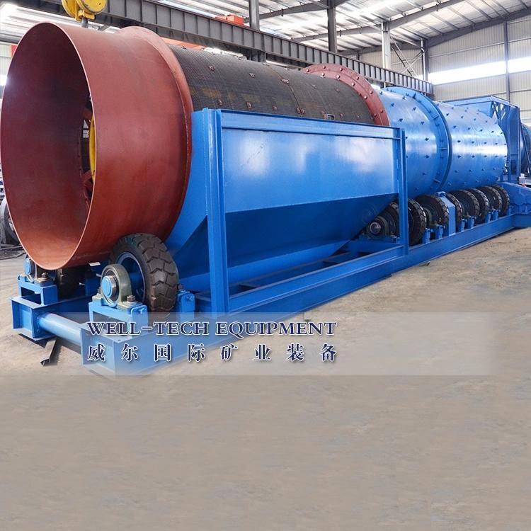 River Sand Washing Plant Roatry Drum Scrubber