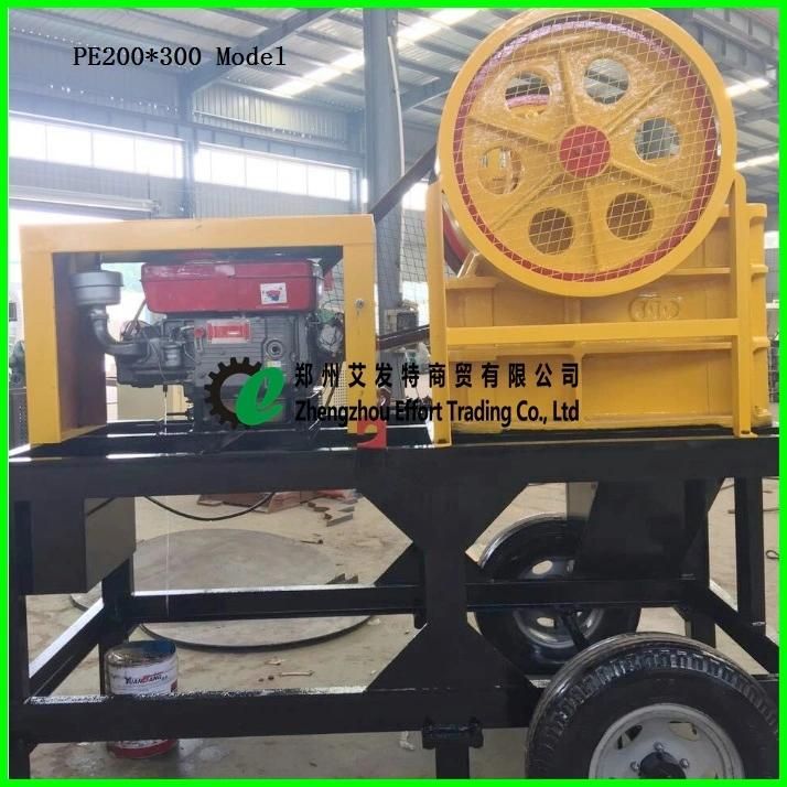 Stone Crushing Movable Jaw Crusher with 5-50 Tph