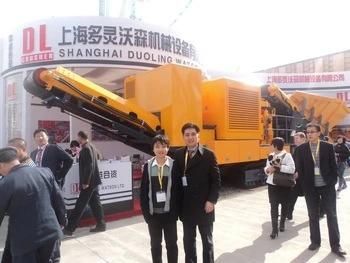 Shanghai Duoling Mobile   Cone Crusher Wheeled Mobile Crushing Station