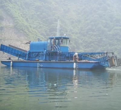 Canal Lake Pond River Use Garbage and Trash Salvage Working Vessel