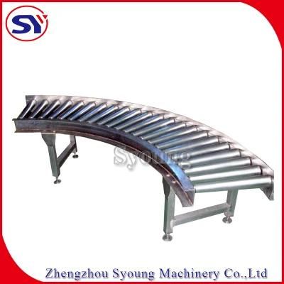 Portable Manual Gravity Roller Conveyor with Worktable