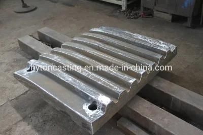 Jaw Crusher Spare Parts Fixed and Swing Jaw Plate C100 Apply to Nordberg