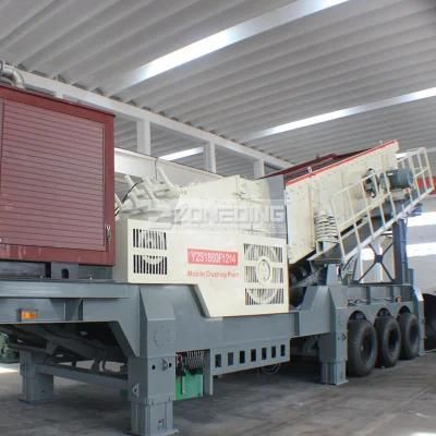 Mobile Crushing Station Mobile Impact Stone Crusher with Vibrating Screen