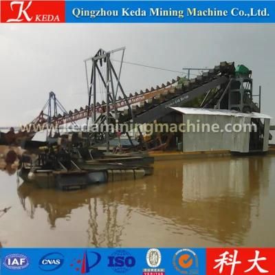 Hot Sale Bucket Chain Alluvial Gold Dredger for Sale